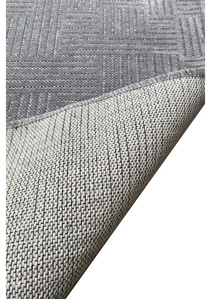 Premium Şönil Dokuma Halı Salon - Mutfak - Yatak Odası Halı ve Yolluk-Gri