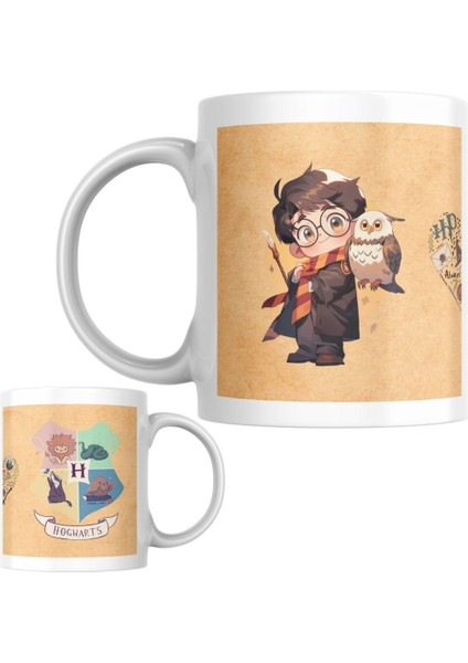 Büyüleyici Kahve Keyfi: Hogwarts Temalı Hediye Kupa Bardak