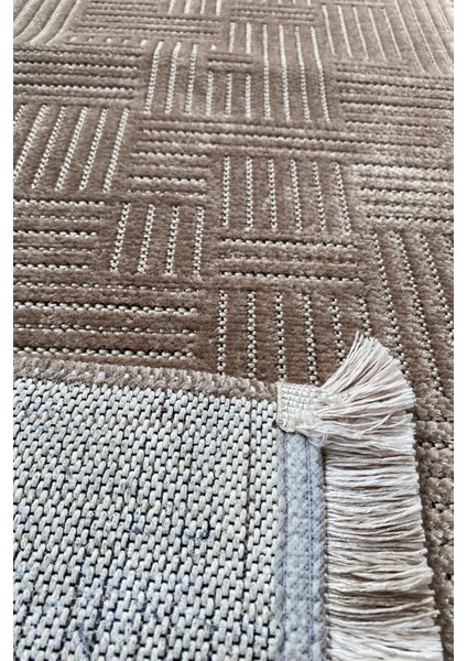 Premium Şönil Dokuma Halı Salon - Mutfak - Yatak Odası Halı ve Yolluk-Vizon