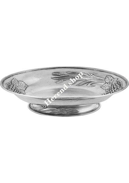 34 cm Kalay Dekorlu Oval Servis