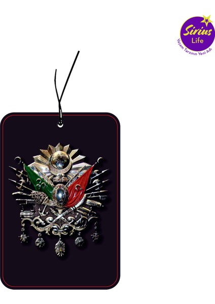 5'li Türk Bayrağı, Atatürk, Osmanlı Tuğralı, Kurtlar Vadisi Pala Tasarımlı Oto, Araç, Araba Kokusu