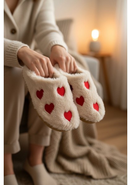 Kadın Günlük Terlik Peluş Içi Yünlü Kürklü Terlik Misafir Çeyiz Bohça Gelin Ev Terliği fiyatları