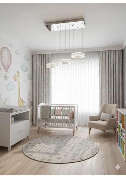 Plaket Kristal Taş Işlemeli Krom Paslanmaz Ledli Avize 20 cm Yemek Masası fırsatları