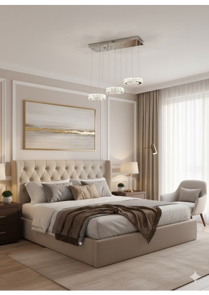 Plaket Kristal Taş Işlemeli Krom Paslanmaz Ledli Avize 20 cm Yemek Masası indirimleri