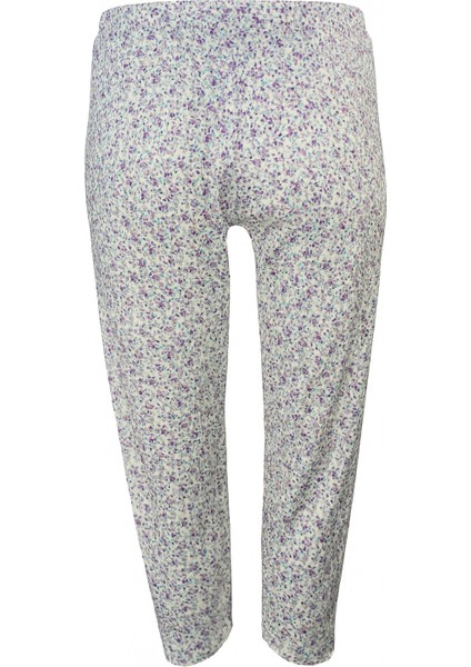 Kadın Pamuklu 4xl Düz Paça Ağlı Çiçekli Kışlık Anne Pijama Altı fiyatları