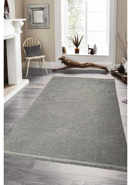 Premium Şönil Dokuma Halı Salon - Mutfak - Yatak Odası Halı ve Yolluk-Gri fiyatları