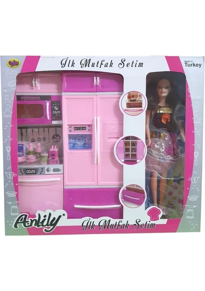 Anlily 2'li Set Bebekli Ilk Mutfak Setim modelleri