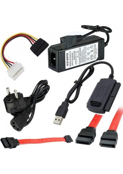 USB 2.0 To Ide-Sata 2,5" ve 3,5" Harici Harddsik Kablosu Seti Combo Set fiyatları