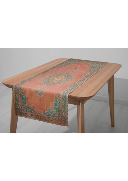 Kilim Detaylı Çok Renkli Runner
