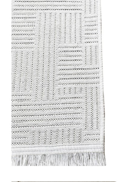 Premium Şönil Dokuma Halı Salon - Mutfak - Yatak Odası Halı ve Yolluk-Beyaz indirimleri