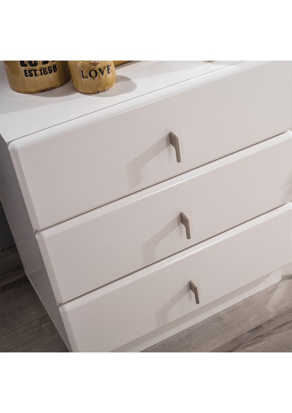 Ada Aynalı Puflu Şifonyer