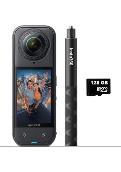 X5 Invisible 114CM Selfie Stick Bundle