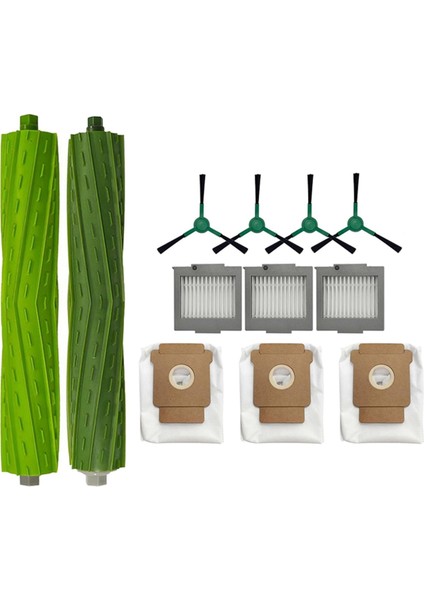 Irobot Roomba Max 705 Elektrikli Süpürge/ırobot Roomba Plus 504 Elektrikli Süpürge Yedek Parçaları Ana Fırça Kenar Fırçası Toz Torbası Filtresi (Yurt Dışından)