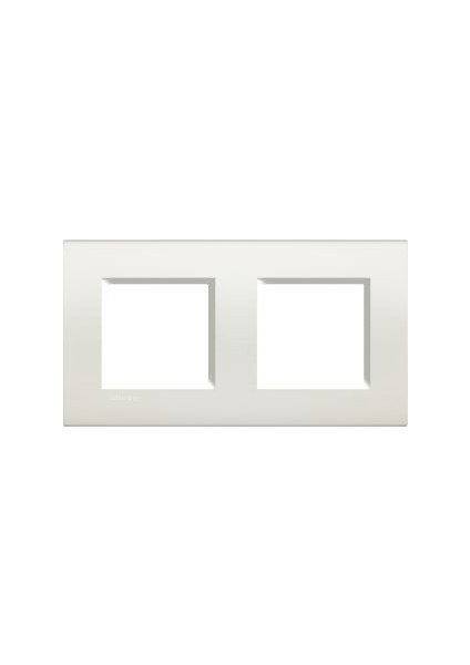 LNA4802M2BI Polimer Plastik Çerçeve, 2+2m, Beyaz