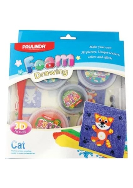Paulinda Köpüklü Model Oyun Hamuru Seti Kedili