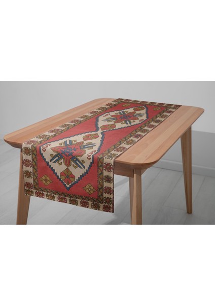 Yıkanabilir Dijital Baskı Kilim Masa Örtüsü