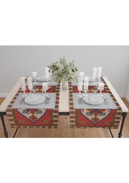 Yıkanabilir Dijital Baskı Kilim Masa Örtüsü fiyatları