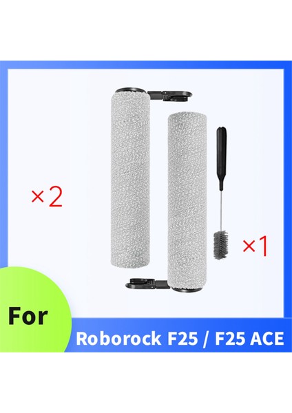 Roborock F25 / F25 Ace Süpürme Makinesi Aksesuarları 2 Adet Temizleme Fırçalı Ana Fırça (Yurt Dışından) modelleri