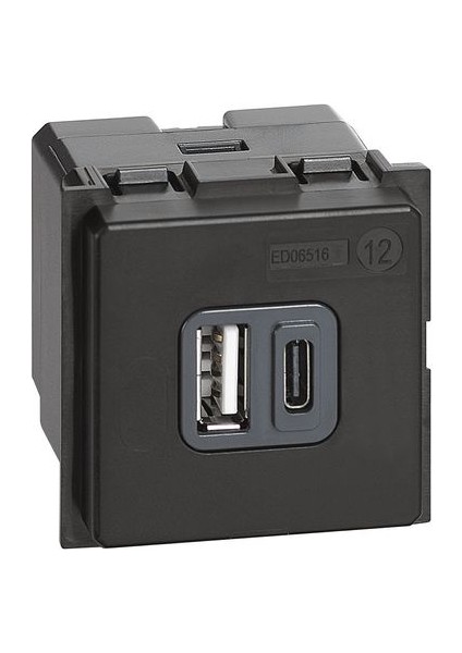 K4287C2 L.n. A+C Tipi USB Şarj Prizi