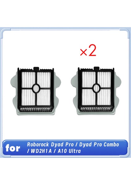 Roborock Dyad Pro / Dyad Pro Combo / WD2H1A / A10 Ultra Elektrikli Süpürge Aksesuarları Yedek Parçaları Için 2 Adet Filtre (Yurt Dışından)