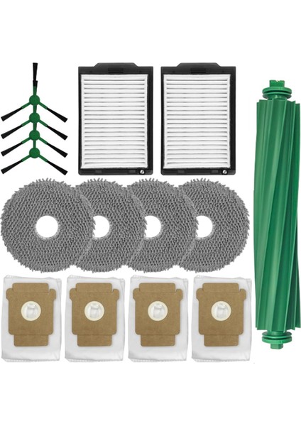 Irobot Roomba Plus 505 COMBO/405 Combo Elektrikli Süpürge Aksesuarları Için 15 Adet Ana Yan Fırça Filtreleri Paspas Pedi Toz Torbası (Yurt Dışından) modelleri
