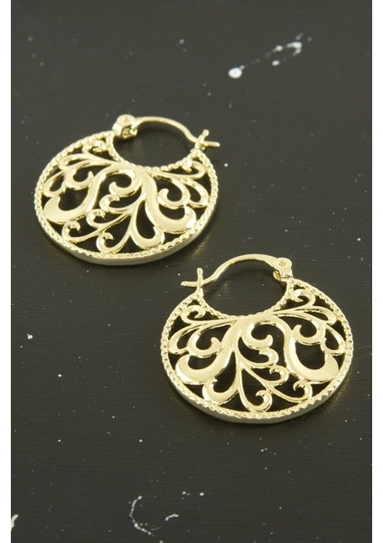 Xuping Çiçek Desenli Çelik Küpe