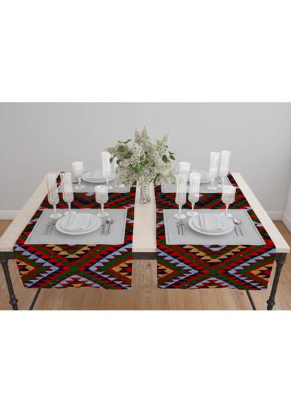 Renkli Desenlerle Tasarlanmış Modern Masa Örtüsü fiyatları