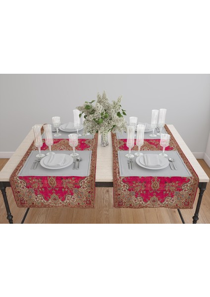 Etnik Desenli Dijital Baskı Masa Üstü Örtüsü fiyatları