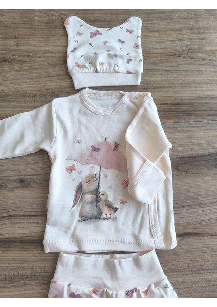 Laura Baby 3 Lü Bebek Zıbın Takım