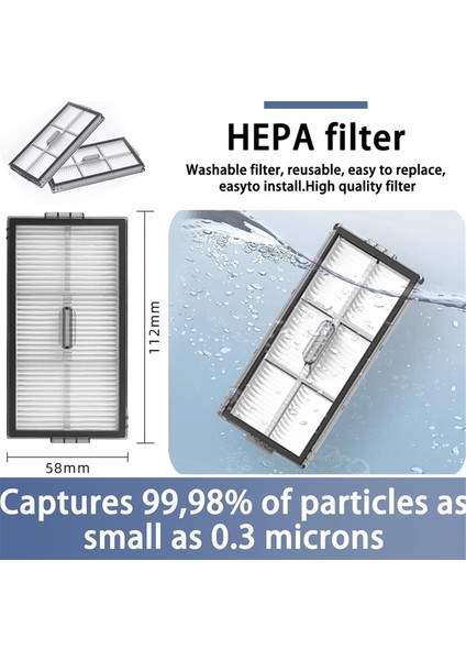 Roborock Saros 10R / S9 Maxv Slim Yedek Parçaları Ana Yan Fırça Filtre Paspas Toz Torbası Aksesuarlar Sarf Malzemeleri ile Uyumludur (Yurt Dışından) modelleri