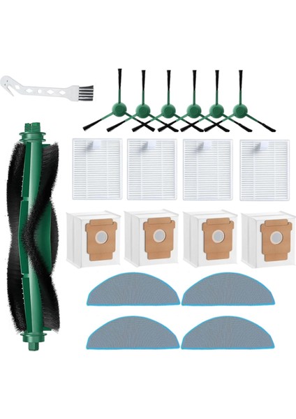 Irobot Roomba 104 COMBO/105 VAC/105 COMBO/105 COMBO+/Q052 Elektrikli Süpürge Parçaları Ana Yan Fırça Filtreleri Paspas Toz Torbaları (Yurt Dışından) fiyatları