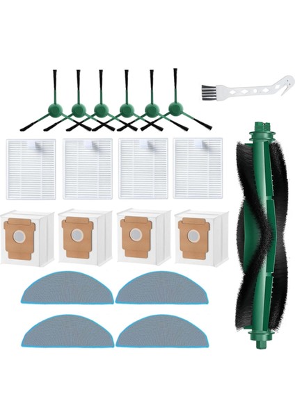 Irobot Roomba 104 COMBO/105 VAC/105 COMBO/105 COMBO+/Q052 Elektrikli Süpürge Parçaları Ana Yan Fırça Filtreleri Paspas Toz Torbaları (Yurt Dışından) modelleri