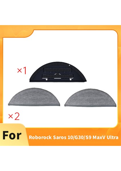 Roborock Saros 10 / S9 Maxv Ultra / G30 Yedek Paspas Braketi ve Paspas Pedleri Seti Robot Süpürge Aksesuarları (Yurt Dışından) fiyatları