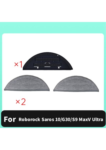 Roborock Saros 10 / S9 Maxv Ultra / G30 Yedek Paspas Braketi ve Paspas Pedleri Seti Robot Süpürge Aksesuarları (Yurt Dışından) modelleri