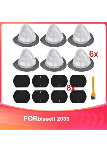 Bissell Featherweight Stick Hafif Torbasız Elektrikli Süpürge 2033, 20331, Parça 1611508-6 Için 2033 Vakum Yedek Filtreleri (Yurt Dışından)