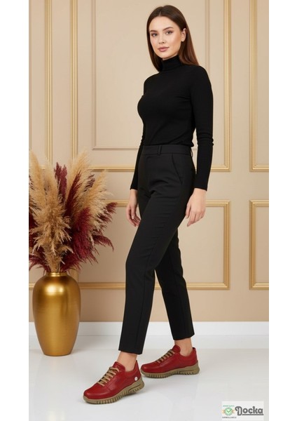 Kadın Günlük Hakiki Deri Ortopedik Spor Tarz Ayakkabı M26/KA3505