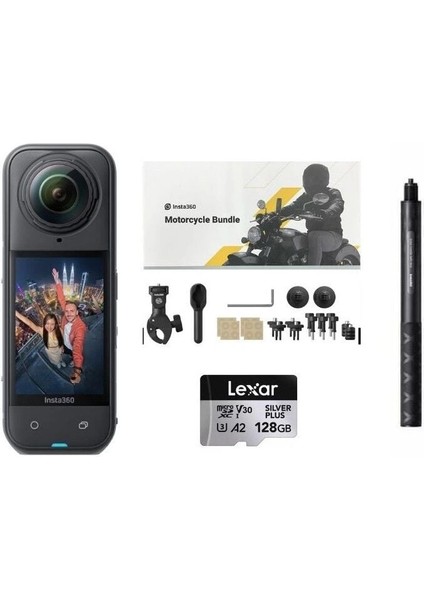 X5 Aksiyon Kamerası - Motosiklet Kiti