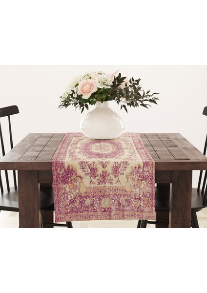 Renkli Desenli Runner Takımı ve Servis Örtüsü 33X100 cm modelleri
