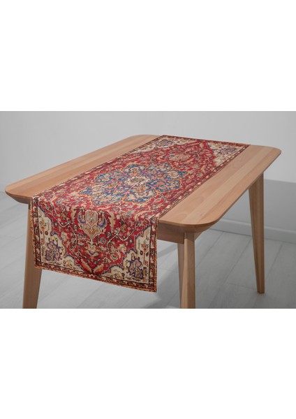 Dekoratif Yıkanabilir Masa Örtüsü – Kilim Temalı