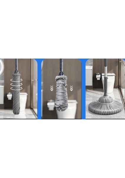 Kendinden Sıkmalı Mop Seti – Katlanabilir Fiber Başlıklı Islak & Kuru Temizlik Paspası fiyatları