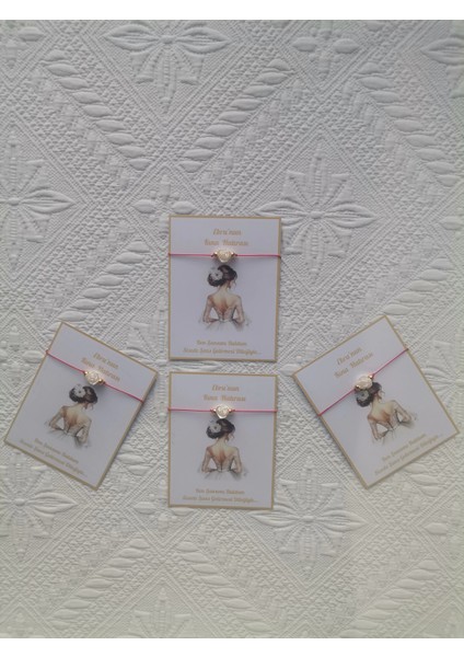 72 Adet Kişiye Özel Gül Inci Model Düğün Nikah Nişan Söz Kına Hatırası Dağıtmalık Hediyelik Bileklik fırsatları