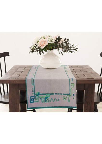 Silinebilir Dijital Baskılı Kilim Desenli Runner modelleri