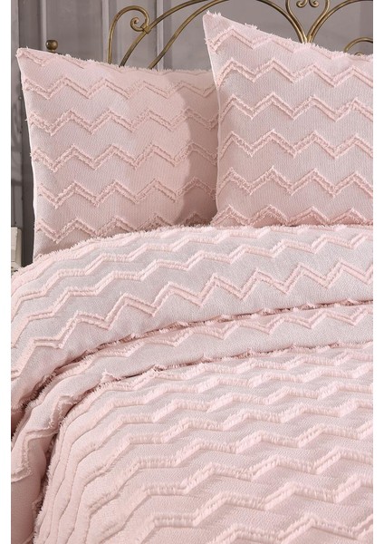 Lumpa 3 Parça Çift Kişilik Pike Takımı Pudra fiyatları