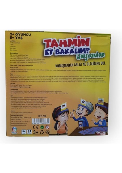 Hed Tahmin Et Bakalım Hayvanlar 239 fiyatları