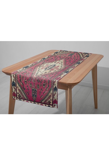 Renkli Desenlerle Tasarlanmış Modern Masa Örtüsü