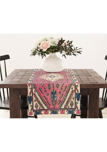 Renkli Desenlerle Tasarlanmış Modern Masa Örtüsü modelleri