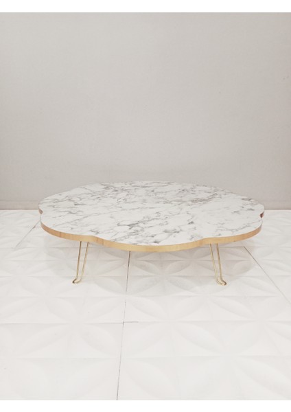 Papatya Yer Sofrası Gold Detaylı