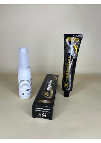 Xproharmony 6.66 Yoğun Kızıl Koyu Kumral 60ML Saç Boyası