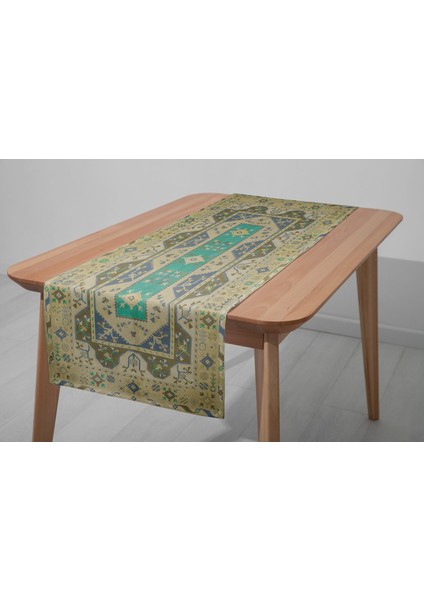 Dijital Baskı Renkli Runner ve Masa Servis Takımı 33X100 cm