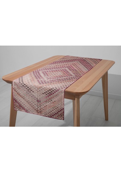 Etnik Desenli Modern Silinebilir Örtü 33X100 cm